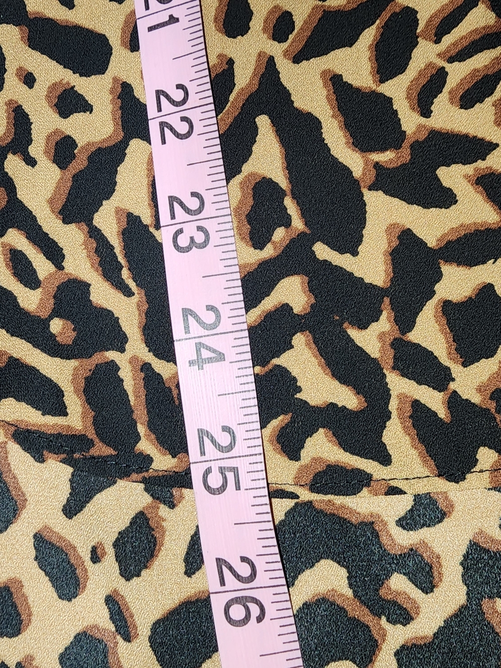 Black & Tan Animal Print V-Neck Sleeveless Camisole Stylish And Versatile Size L - Picture 5 of 7